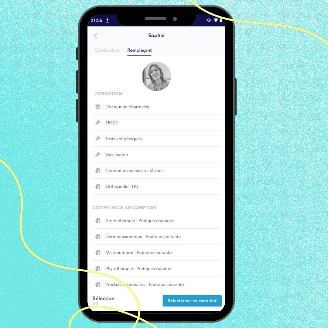 Application qui facilite l'intérim en pharmacie