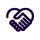 Main violet foncé